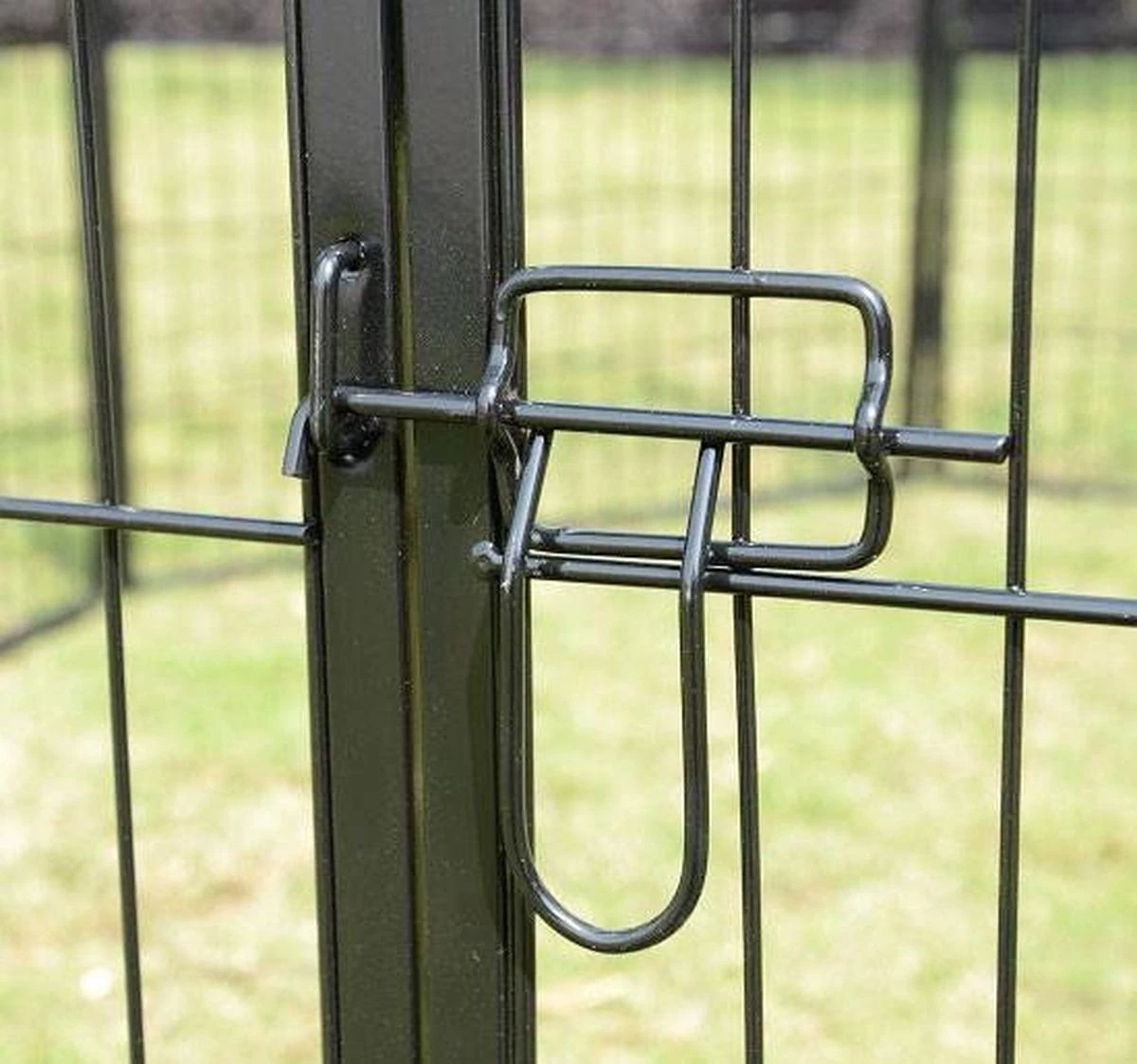 Topmast Premium Puppyren - Zwart - Hondenren - Opvouwbaar - 80 Cm Hoog - Binnen - Voor Puppy's En Honden 4 Topmast Premium Puppyren - Zwart - Hondenren - Opvouwbaar - 80 Cm Hoog - Binnen - Voor Puppy's En Honden - Afbeelding 3