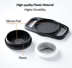 Merkloos Waterdichte Airtag Halsbandhouder (2-pack) Voor Apple AirTag, Plastic En Siliconen Halsbandhoes Anti-verloren Luchttag-hoeshouder Voor Kat Hond GPS-tracker (zwart) -Dierenwinkel 1200x1126 1