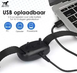 PetFriends Anti Blafband Zonder Schok - Gratis Hondenfluit - USB Oplaadbaar - Anti Blaf Apparaat - Opvoedingshalsband - Voor Grote En Kleine Honden 16 PetFriends Anti Blafband Zonder Schok - Gratis Hondenfluit - USB Oplaadbaar - Anti Blaf Apparaat - Opvoedingshalsband - Voor Grote En Kleine Honden -Dierenwinkel 1200x1130 6