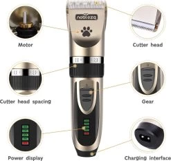 Nobleza Dieren Tondeuse Set - 4 Opzetkammen - Draadloos - Voor Huisdieren Katten & Honden 12 Nobleza Dieren Tondeuse Set - 4 Opzetkammen - Draadloos - Voor Huisdieren Katten & Honden -Dierenwinkel 1200x1133 2