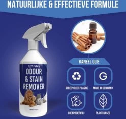 Petsly Odour & Stain Remover - Geurverwijderaars - Urine Vlekken Verwijderen Urinegeur Verwijderen Met Plantaardige Enzymen - 1L -Dierenwinkel 1200x1142 4