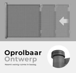 Château Animaux® - Tot 180cm Breed Traphekje Oprolbaar Hond - Stijlvolle Oplossing - Dieren Hek - Honden Hek -Dierenwinkel 1200x1145 21