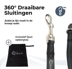 Canicross Looplijn Hond Met Heupriem Voor Hardlopen - Elastische Handsfree Hondenriem - Honden Trainingslijn - 150/200cm - Grijs -Dierenwinkel 1200x1150 9