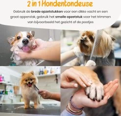 Loyalpetclub® Professionele 2-in-1 Hondentondeuse Voor Dikke Vacht – Draadloze Honden Tondeuse & Hondentrimmer – Stille Tondeuse Katten & Honden Trimset - Inclusief Opbergtasje -Dierenwinkel 1200x1153 2