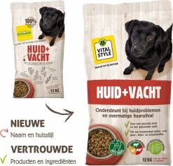 VITALstyle HUID+VACHT - Hondenbrokken - 12 Kg -Dierenwinkel 1200x1153