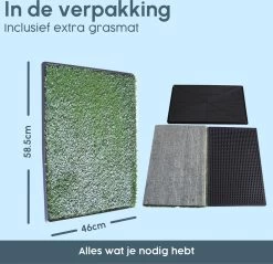 Merkloos Gtrise Hondentoilet Met 2 Matten - Out/Indoor - Zindelijkheidstraining Ebook - Dieren Wc -Dierenwinkel 1200x1162 15