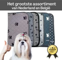 Sharon B - Puppy Training Pad - Plasmat - Beige Met Botjesprint - 80x90 Cm - Hondentoilet - Herbruikbaar - Wasbaar 18 Sharon B - Puppy Training Pad - Plasmat - Beige Met Botjesprint - 80x90 Cm - Hondentoilet - Herbruikbaar - Wasbaar -Dierenwinkel 1200x1163 16
