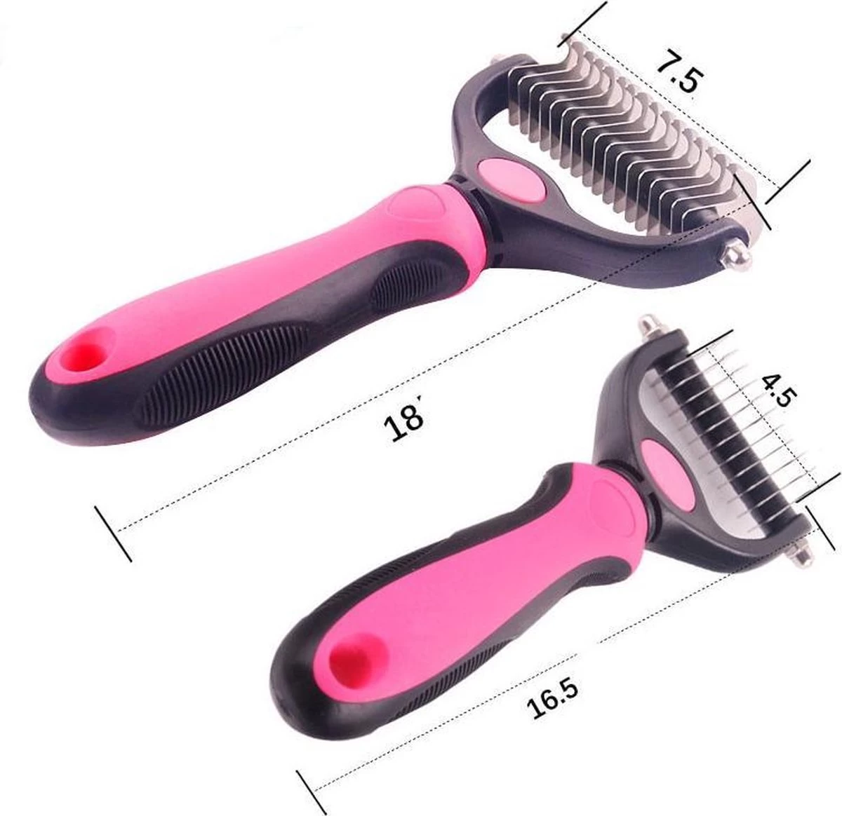 Hondenborstel - Dubbelzijdig Ontharing Tool - Herbruikbare Honden & Kattenvachtkam - Huisdier Grooming - 1 Stuk - Groen 7 Hondenborstel - Dubbelzijdig Ontharing Tool - Herbruikbare Honden & Kattenvachtkam - Huisdier Grooming - 1 Stuk - Groen - Afbeelding 5