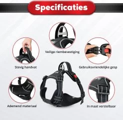 Purrr Fect Hondentuigje - Anti-Trek Tuig - Hondenharnas - Y Tuig Hond - Waterproof - Reflecterend - Verstelbaar - Maat L -Dierenwinkel 1200x1167 28
