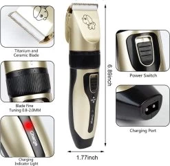 Merkloos Professionele Dierentondeuse - Scheerapparaat Voor Honden En Katten - Trimmer - 4 Opzetstukken - Oplaadbaar - Draadloos - Stil - Verschillende Haar En Vachtlengtes - Haartrimmer - Hondentrimmer - Honden Trimmer - Honden Knippen - Haren Knippen -Dierenwinkel 1200x1167 7