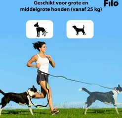 Filo Elastische Hondenriem Groot - Hardlopen En Wandelen - Hardloopriem Hond Handsfree Met Heuptasje - Looplijn Met Heupriem - Canicross Gordel Honden - Riemen - Heupgordel - Leiband -Dierenwinkel 1200x1168 11