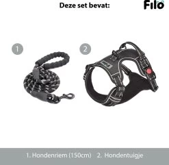 Filo Anti Trek Hondentuig S Met Hondenriem - Y Tuig Hond Verstelbaar - Hondentuigje Kleine Hond + Hondenlijn - Easy Walk Hondenharnas - Hondentuigjes - Leiband - Honden Tuigje - Puppy - Tuig - Hond -Dierenwinkel 1200x1170 13