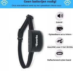 Sworks – Anti Blafband- Honden- Opvoedingshalsband - Geen Elektrische Schok - Geluid En Trilling -Dierenwinkel 1200x1170 6
