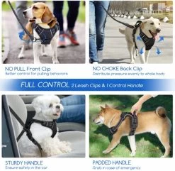 Nobleza 42ZHX - Hondenharnas - Hondentuigje - Anti Trek - M - Zwart -Dierenwinkel 1200x1173 10