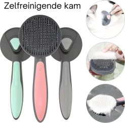 Pakeway T9 - Kattenborstel - Zelfreinigende Kattenkam - Roze - Massageborstel - 19,3 Cm -Dierenwinkel 1200x1174 13
