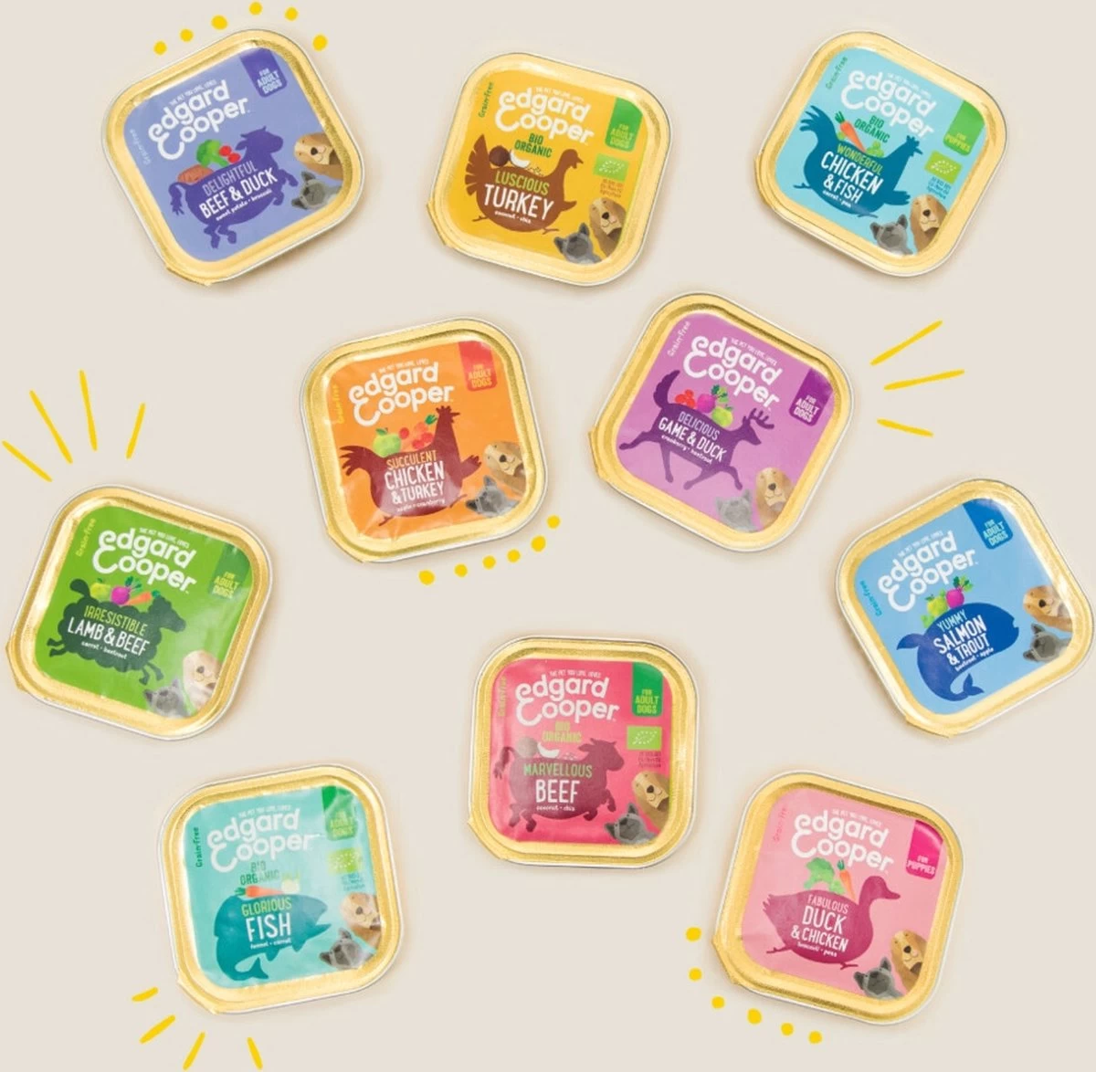 Merkloos 11x Edgard & Cooper Kuipje Vers Vlees Hondenvoer Kip - Kalkoen 150 Gr 4 Merkloos 11x Edgard & Cooper Kuipje Vers Vlees Hondenvoer Kip - Kalkoen 150 Gr - Afbeelding 2