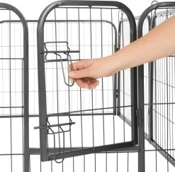 Tectake - 8-hoekige Puppyren - 60 Cm Hoog - Ø Ca. 190 Cm - 402502 -Dierenwinkel 1200x1175 8