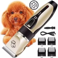 Merkloos Professionele Dierentondeuse - Scheerapparaat Voor Honden En Katten - Trimmer - 4 Opzetstukken - Oplaadbaar - Draadloos - Stil - Verschillende Haar En Vachtlengtes - Haartrimmer - Hondentrimmer - Honden Trimmer - Honden Knippen - Haren Knippen -Dierenwinkel 1200x1186 6