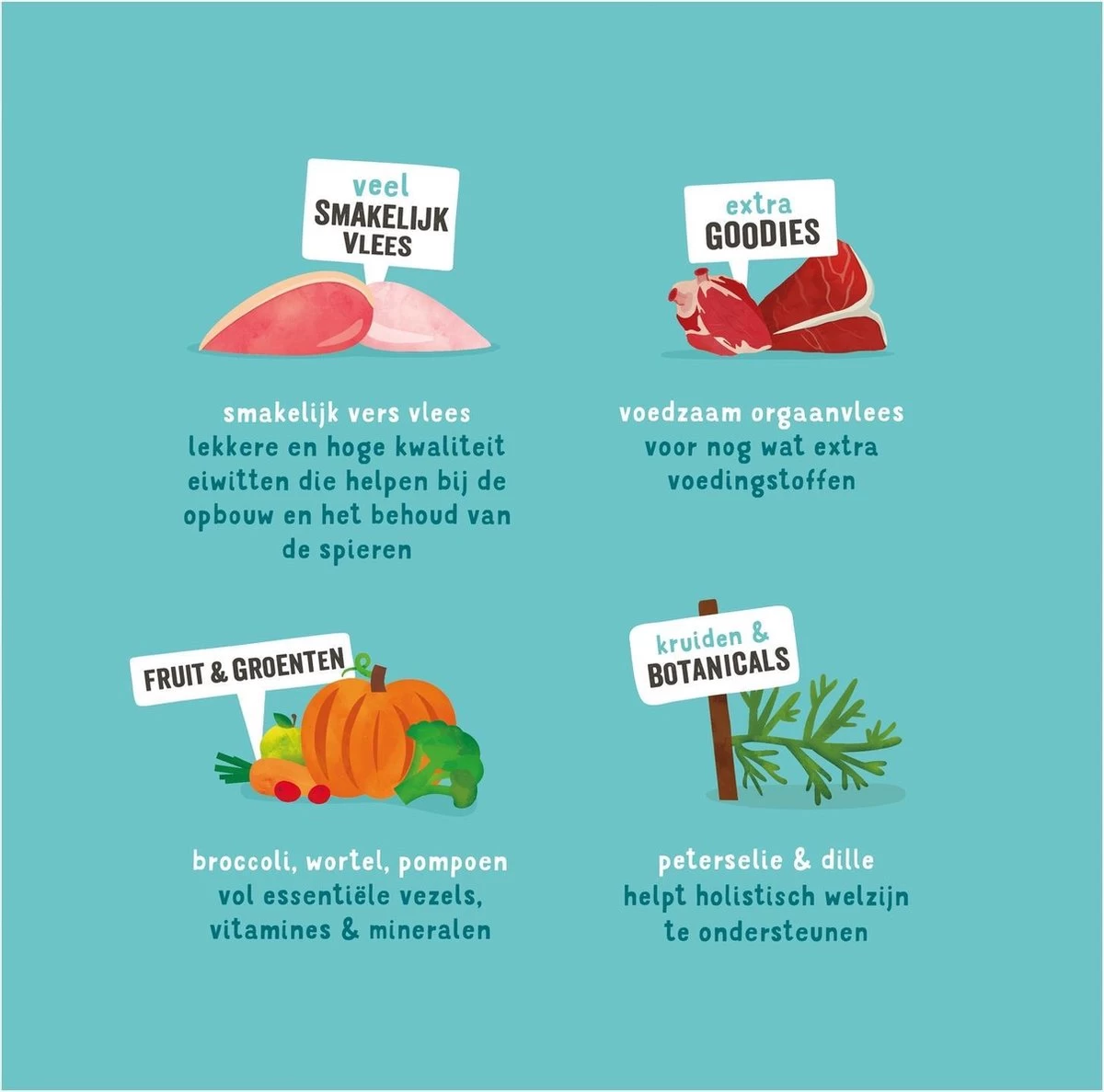 Merkloos Edgard & Cooper Hondenvoer Multipack Kip - Wild - Lam 6 X 100 Gr 7 Merkloos Edgard & Cooper Hondenvoer Multipack Kip - Wild - Lam 6 X 100 Gr - Afbeelding 5