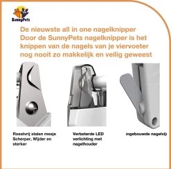 SunnyPets - Professionele Dieren Nagelknipper - Wit - Met LED En Vijl - Hond - Kat - Geschikt Voor Alle - Nageltang -Dierenwinkel 1200x1190 14