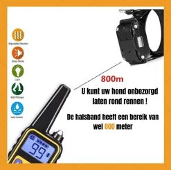 W&Z® Anti Blafband Inclusief Afstandsbediening- 3-60KG - Diervriendelijk - Zonder Schok - Vibratie/Audio/Licht - Anti Blaf Band - Water Bestendig -Dierenwinkel 1200x1190 16