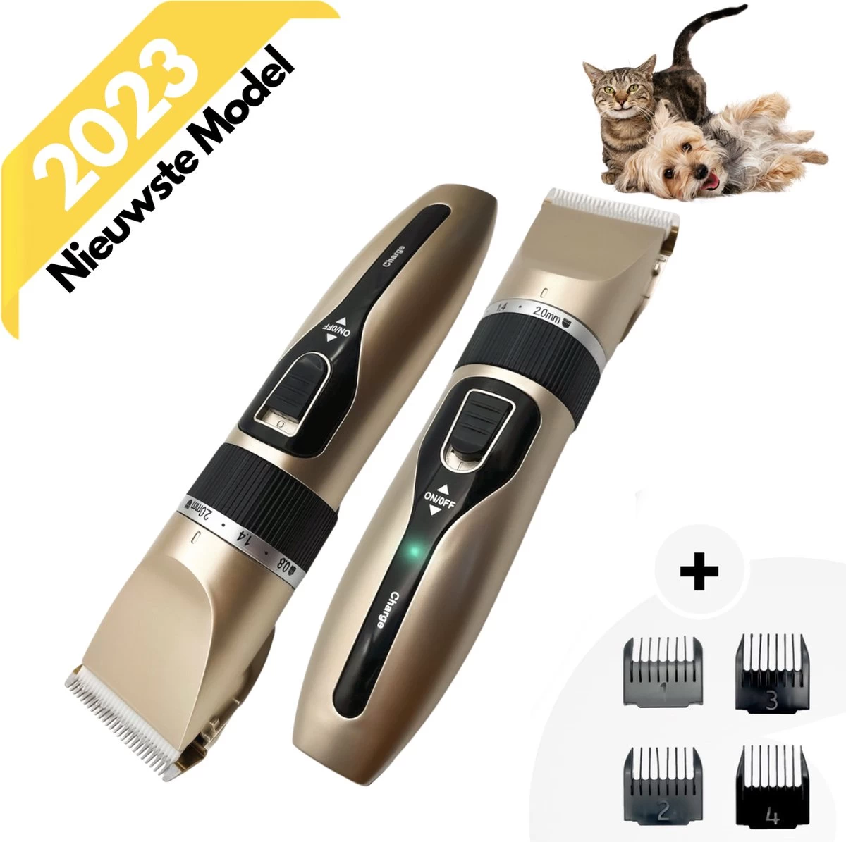 Professionele 2-in-1 Hondentondeuse Voor Dikke Vacht – Draadloze Honden Tondeuse & Hondentrimmer – Stille Tondeuse Katten & Honden Trimset 3 Professionele 2-in-1 Hondentondeuse Voor Dikke Vacht – Draadloze Honden Tondeuse & Hondentrimmer – Stille Tondeuse Katten & Honden Trimset