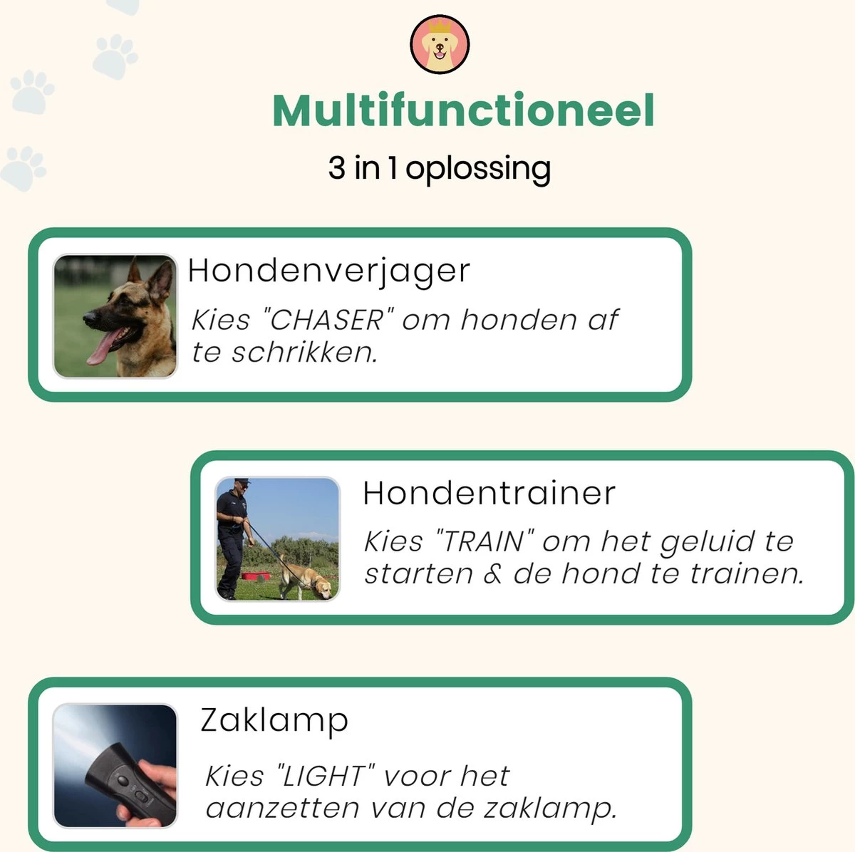 Dierboel Professionele Anti Blaf Apparaat 2022 - Diervriendelijke Ultrasoon Anti Blaf Apparaat - Voor Het Trainen Van Kleine & Grote Honden - Zonder Schok 7 Dierboel Professionele Anti Blaf Apparaat 2022 - Diervriendelijke Ultrasoon Anti Blaf Apparaat - Voor Het Trainen Van Kleine & Grote Honden - Zonder Schok - Afbeelding 5