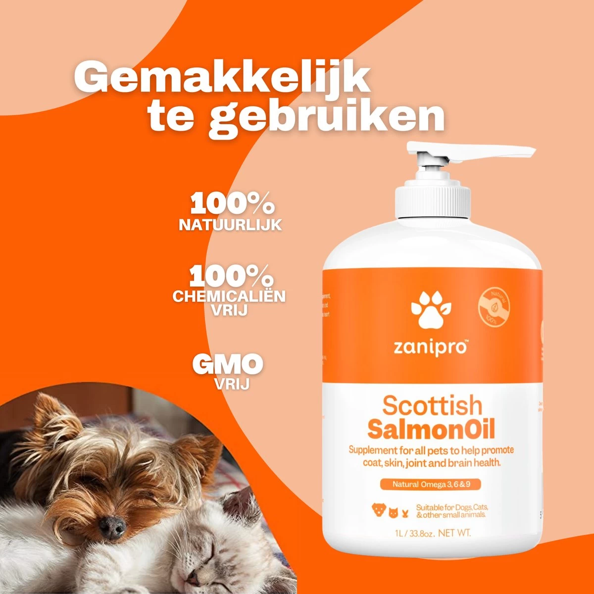 Aerend - Zalmolie Voor Honden En Katten - Zanipro® 500 Ml - 100% Visolie Op Schotse Zalmolie - Glanzende Vacht - Voedingssupplement - Anti-jeuk - Gezonde Bron Van Omega 3, 6 & 9 - Behandeling Voor Fretten En Paarden 4 Aerend - Zalmolie Voor Honden En Katten - Zanipro® 500 Ml - 100% Visolie Op Schotse Zalmolie - Glanzende Vacht - Voedingssupplement - Anti-jeuk - Gezonde Bron Van Omega 3, 6 & 9 - Behandeling Voor Fretten En Paarden - Afbeelding 2