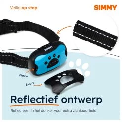 Simmy Anti Blafband - Diervriendelijke Opvoedingshalsband - Zwart En Blauw - Diervriendelijk - Zonder Schok - Anti Blaf Band Voor Grote En Kleine Honden -Dierenwinkel 1200x1200 1042
