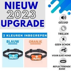 MyPets™ Anti-blafband - Anti Blaf Apparaat - Voor Kleine Honden En Grote Honden - Diervriendelijk - Opvoedingshalsband - Trainingshalsband - 2022/2023 Versie - Inclusief Batterijen -Dierenwinkel 1200x1200 1050