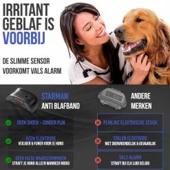 STARMAN Anti Blafband Voor Honden - 3-60KG - Diervriendelijk - Zonder Schok - Vibratie En Audio - Anti Blaf Band 16 STARMAN Anti Blafband Voor Honden - 3-60KG - Diervriendelijk - Zonder Schok - Vibratie En Audio - Anti Blaf Band -Dierenwinkel 1200x1200 1094