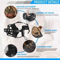 Sharon B Muilkorf Hond - Zwart - XXL - Voor Zeer Grote Honden - Snuitomtrek 38-43 Cm 13 Sharon B Muilkorf Hond - Zwart - XXL - Voor Zeer Grote Honden - Snuitomtrek 38-43 Cm -Dierenwinkel 1200x1200 1185