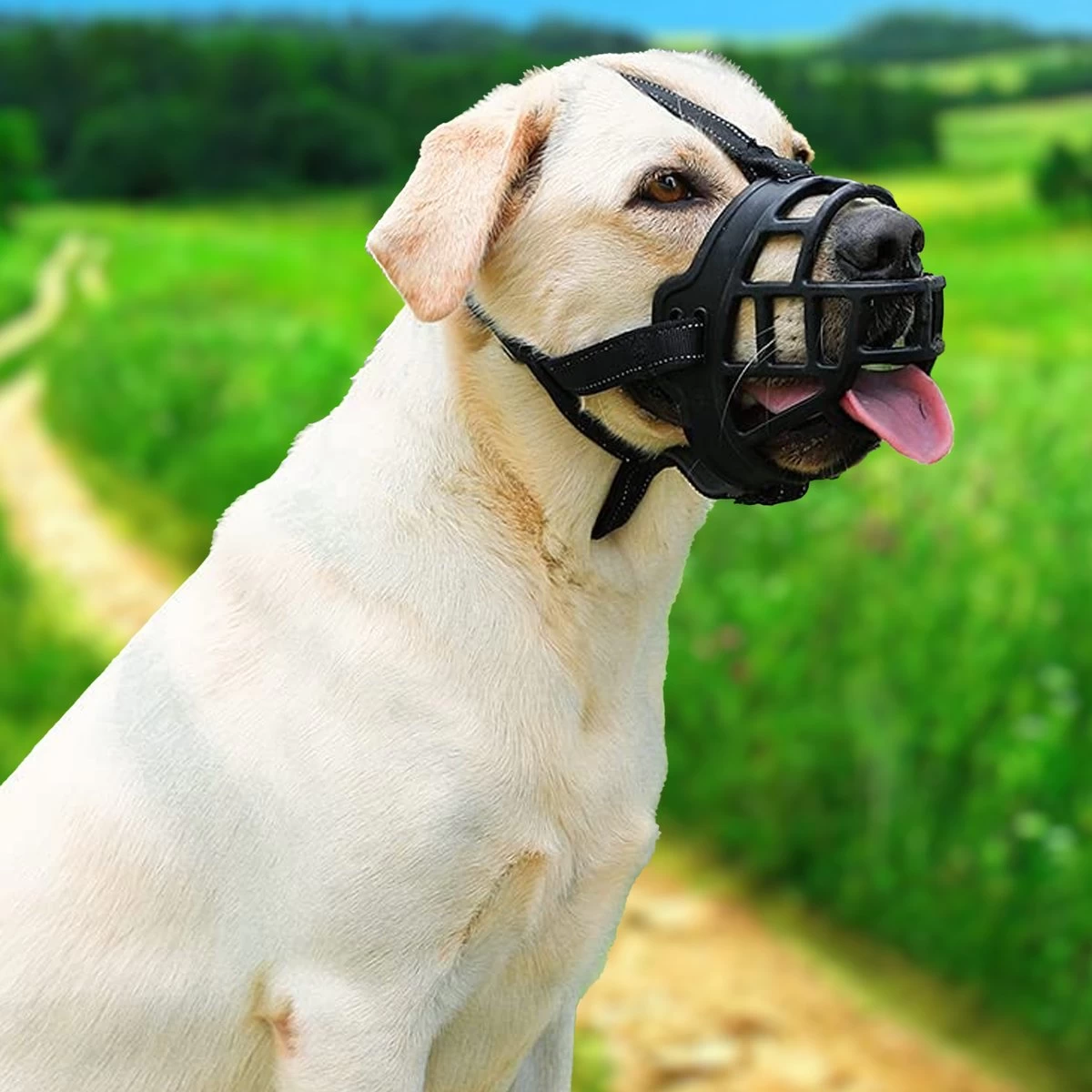 Sharon B Muilkorf Hond - Zwart - XXL - Voor Zeer Grote Honden - Snuitomtrek 38-43 Cm 8 Sharon B Muilkorf Hond - Zwart - XXL - Voor Zeer Grote Honden - Snuitomtrek 38-43 Cm - Afbeelding 6