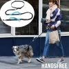 Merkloos Allernieuwste® Elastische Hondenriem 2-in-1 HANDSFREE Voor Hardlopen Shoppen En Wandelen - Honden Riem 160/260 Cm - Blauw Zwart -Dierenwinkel 1200x1200 1216