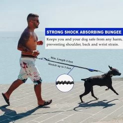 BOTC Hondenriem - Hardloopriem Hond - Looplijn Hond - Tot 170 Cm -- Looplijn Met Heupriem Reflecterend -Dierenwinkel 1200x1200 1225