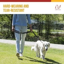 Happilax Dog Leash 2m Adjustable - Black/Reflective - 3-Step Adjustable Leash - Double Leash, Tug Leash - Geschikt Als Hondenriem Voor Grote Honden Of Als Sleepriem Voor Kleine Honden. -Dierenwinkel 1200x1200 1269