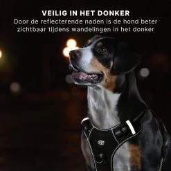Hondentuigje - Anti-Trek Tuig - Hondenharnas - Y Tuig Hond - Reflecterend - Zwart - Maat S -Dierenwinkel 1200x1200 1342