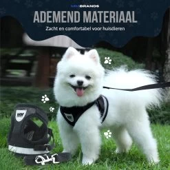 MM Brands Hondentuig - Harnas Hond - Y Tuig - Reflectie - Small - Zwart -Dierenwinkel 1200x1200 1409