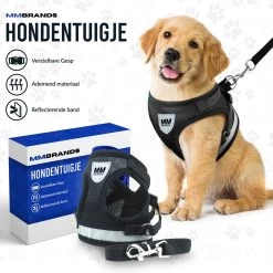 MM Brands Hondentuig - Harnas Hond - Y Tuig - Reflectie - Small - Zwart -Dierenwinkel 1200x1200 1413
