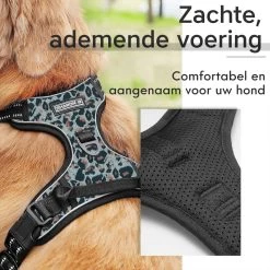Antitrek Hondentuigje - Middelgrote Honden - Luipaard - Maat M - Borstring - Reflecterend 14 Antitrek Hondentuigje - Middelgrote Honden - Luipaard - Maat M - Borstring - Reflecterend -Dierenwinkel 1200x1200 1425