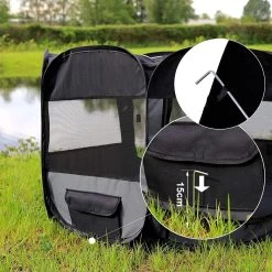 Meisterpet - XXL Opvouwbare Puppyren - 130 X 130 X 60 Cm - Met Gratis Dieren Verzorging Set T.w.v. €19.99 -Dierenwinkel 1200x1200 1491