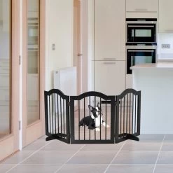 Paws & Claws - Hondenhek –Deurhekje - Dog Barrier - 154,5 X 61 Cm - Opvouwbaar - Zwart -Dierenwinkel 1200x1200 1512