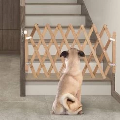 Houten Traphekje Harmonica | Traphekje Hond & Huisdieren | Extra Stevig | Inklapbaar | Met Klembevestiging | Deurhek Accordeon | Deurhekje | Hondenhek | Huisdier Hekje | Traphekje Houten -Dierenwinkel 1200x1200 1518