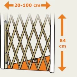 Houten Traphekje Harmonica | Traphekje Hond & Huisdieren | Extra Stevig | Inklapbaar | Met Klembevestiging | Deurhek Accordeon | Deurhekje | Hondenhek | Huisdier Hekje | Traphekje Houten -Dierenwinkel 1200x1200 1519