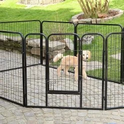 Merkloos Topmast Premium Puppyren - 80 Cm Hoog - 640 Cm Omtrek - Hondenren - Hondenhok - Antraciet -Dierenwinkel 1200x1200 1542