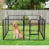 Merkloos Hondenren - Puppyren - Hondenkennel - 8 Kennelpanelen - Staal - 80 Cm Hoog - 640 Cm Omtrek - Uitbreidbaar -Dierenwinkel 1200x1200 1594