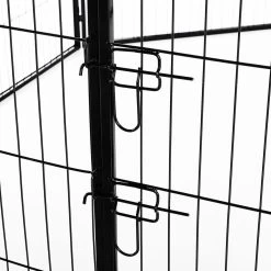 Merkloos Hondenren - Puppyren - Hondenkennel - 8 Kennelpanelen - Staal - 80 Cm Hoog - 640 Cm Omtrek - Uitbreidbaar -Dierenwinkel 1200x1200 1595