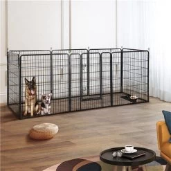 Merkloos Topmast Premium Puppyren - 120 Cm Hoog - 640 Cm Omtrek - Hondenren - Hondenhok - Zwart -Dierenwinkel 1200x1200 1621