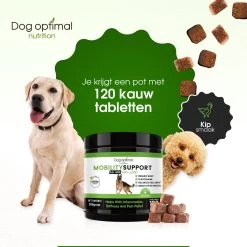 DOG OPTIMAL Gewricht Supplement 120 Stuks - Mobility - Glucosamine Hond - Artrose - Heupdysplasie - Gewrichten - Hondensnacks - Hondenkoekjes - Hondensupplementen - Honden - Puppy - Hondenvoeding -Dierenwinkel 1200x1200 178