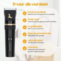 Loyalpetclub® Professionele 2-in-1 Hondentondeuse Voor Dikke Vacht – Draadloze Honden Tondeuse & Hondentrimmer – Stille Tondeuse Katten & Honden Trimset - Inclusief Opbergtasje -Dierenwinkel 1200x1200 252